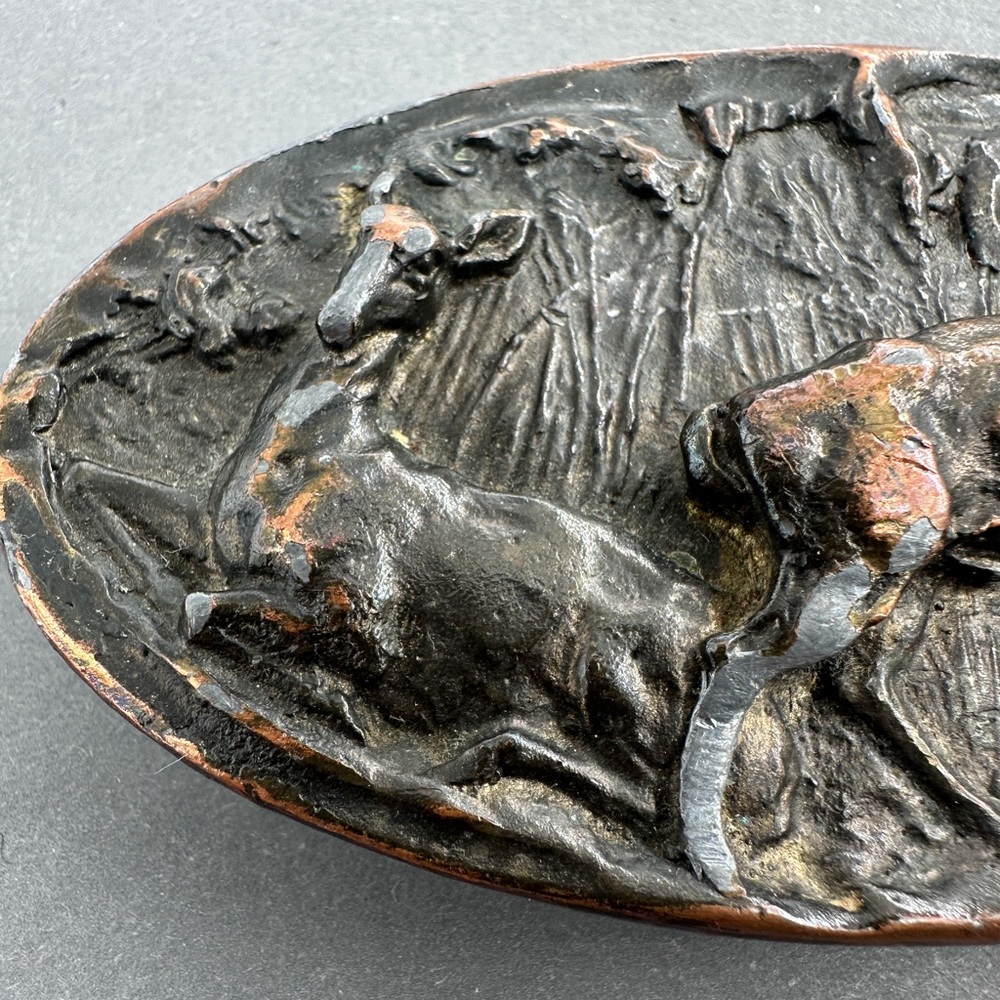 Vintage Oval Deer Belt Buckle - Picture 5 of 5